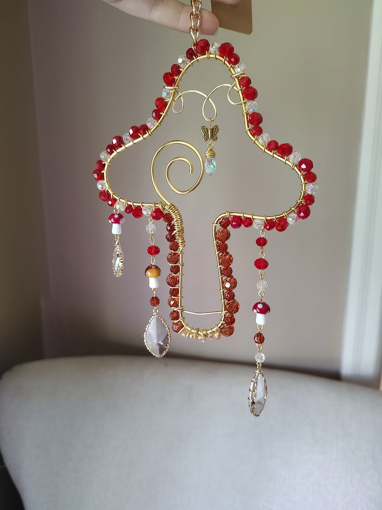 Mushroom Suncatcher