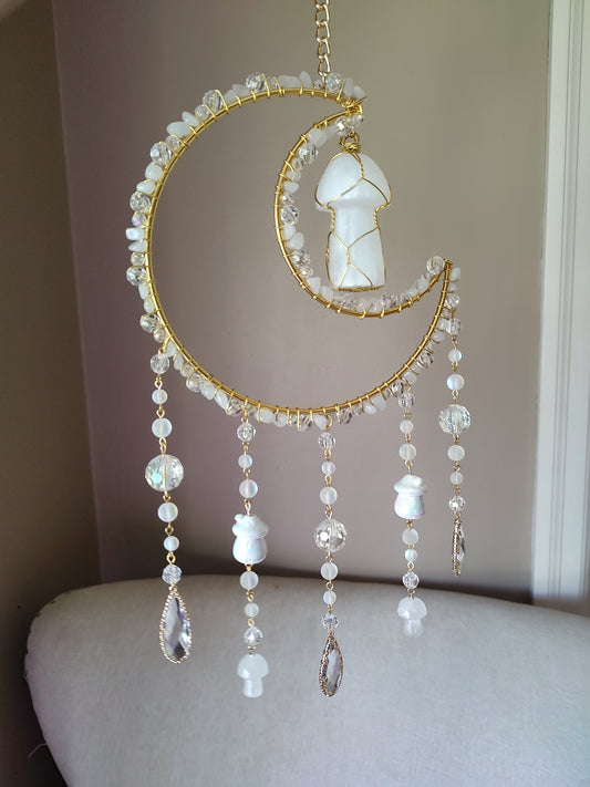 moon crystal suncatcher