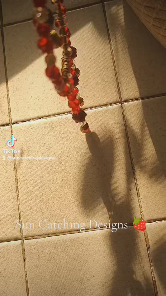 Mini Strawberry suncatcher
